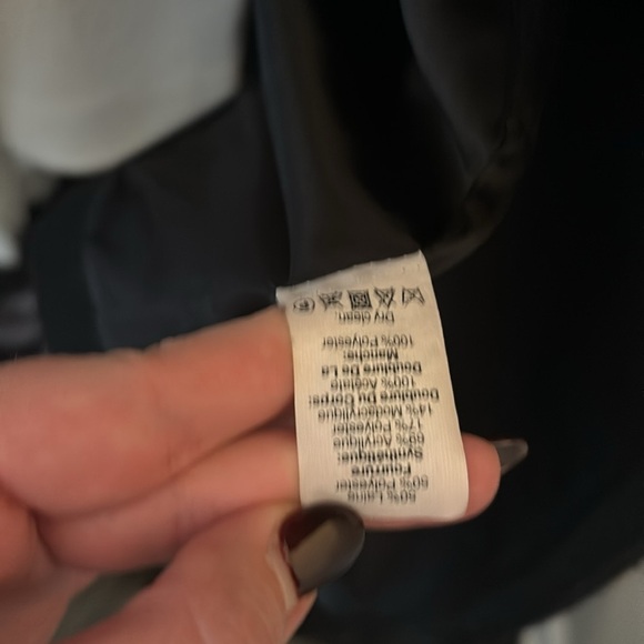 J crew wool blend winter coat faux fur hood size 2 in black casual preppy - Picture 7 of 8